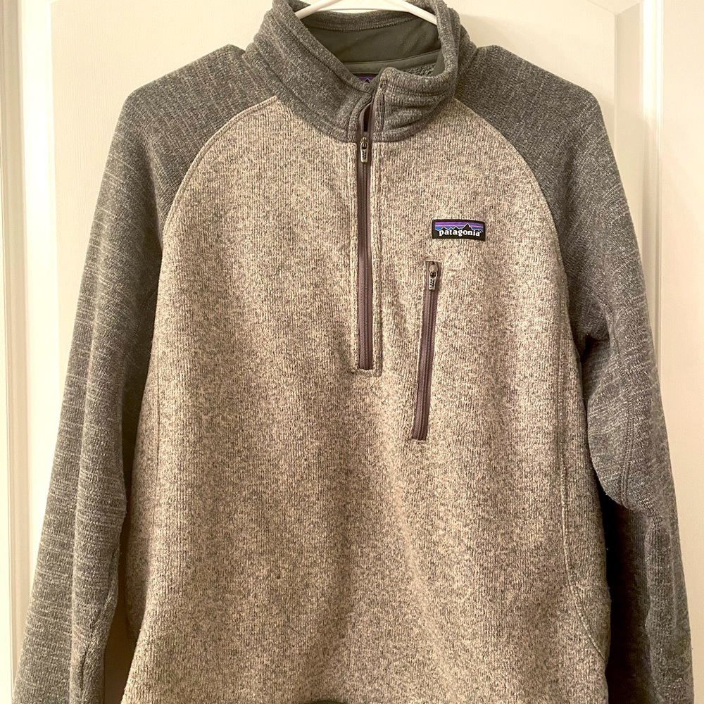 Mens gray Patagonia pullover size small